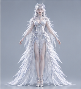 Avian · feather — Relaxed A-pose