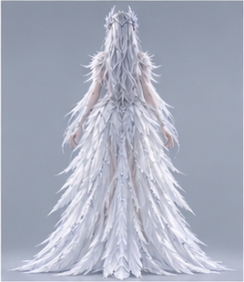 Avian · feather — Back view