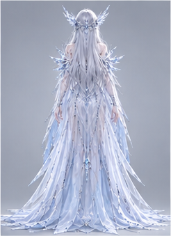 Human · crystal — Back view