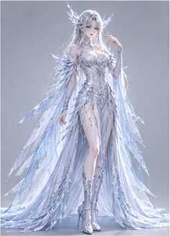 Human · crystal — Hero pose