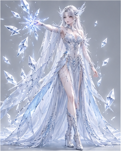 Human · crystal — Ice casting