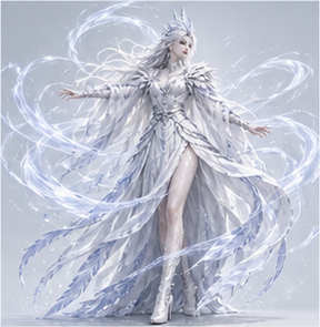 Human · silver regalia — Wind casting