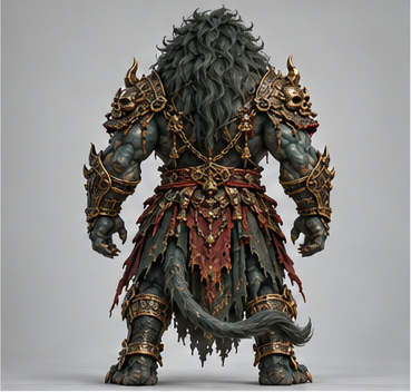 Azure Lion / 青狮精 — Back view