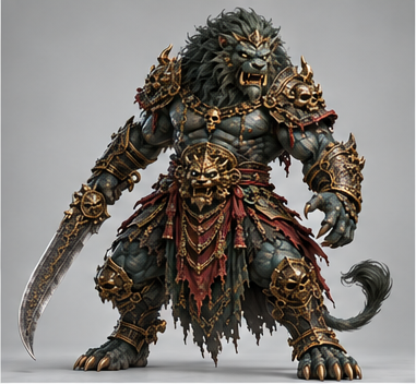 Azure Lion generated hero study
