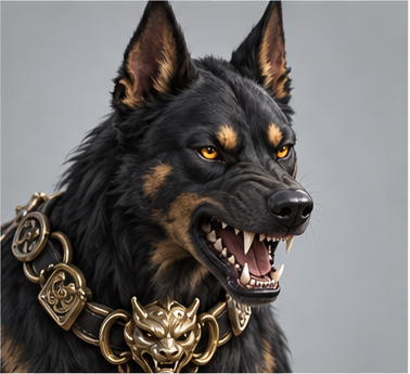 Celestial Hound / 哮天犬 — Fierce portrait