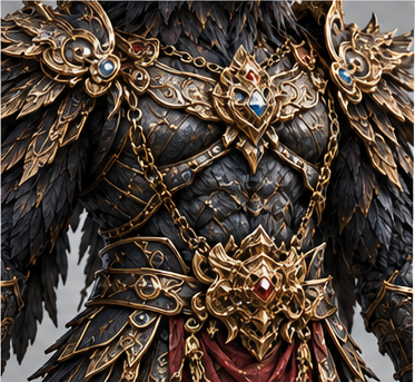 Golden-Winged Peng / 金翅大鹏 — Costume detail