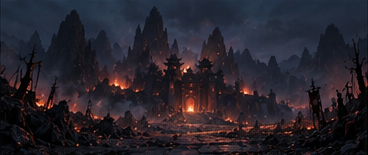 Fortress Approach — Night lighting