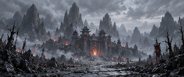 Fortress Approach — Overcast lighting