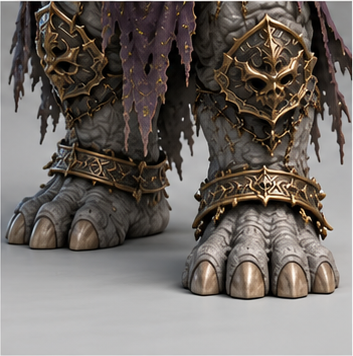 White Elephant / 白象精 — Feet / paws detail