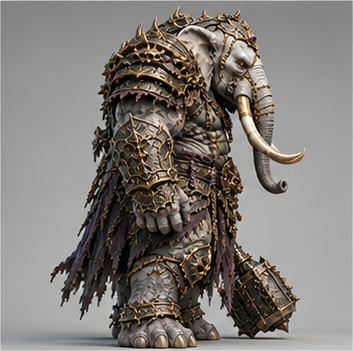 White Elephant / 白象精 — Side view