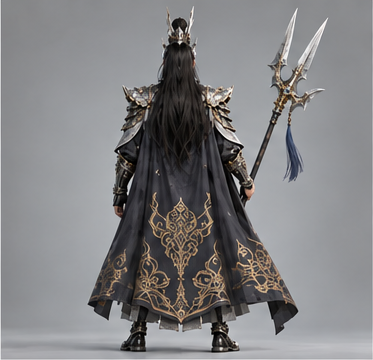 Yang Jian / 杨戬 — Back view